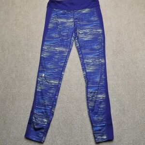 Under Armour Pants Womens Small Blue Leggings Athletic Gym Running Ladies Casual